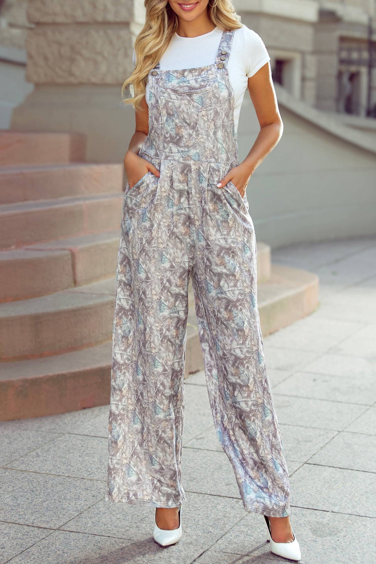 Camo Pocket Overalls: Brown