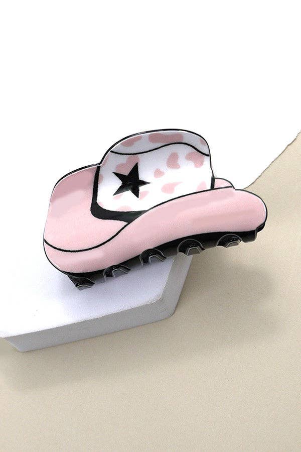 WESTERN COWGIRL BOOT HAIR CLAW CLIPS 40H569