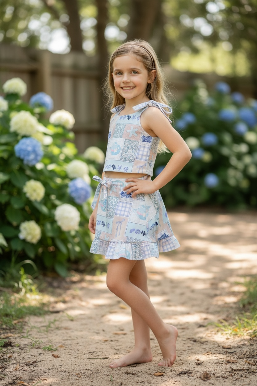 Coastal Cowgirl 2 piece girls outfit