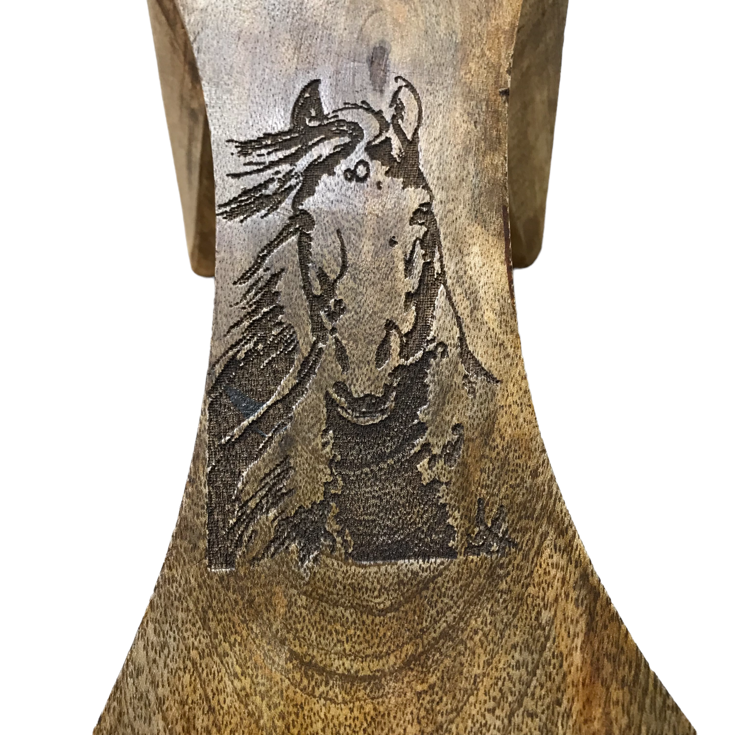 Branding Iron Laser Etched Mango Wood Bootjack