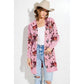 Floral print Knit casual style Cardigan