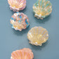 BEACH OCEAN CELLULOSE SEASHELL HAIR CLAW CLIPS | 40H782: White