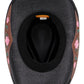Pink Rose Concho Belt Embroidered Cowgirl Hat