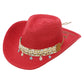 Blue Starfish Straw Coastal Cowgirl Hat