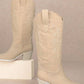FLORA: TAUPE COWGIRL BOOT