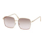 Women's Metal Square Gradient Lens Sunglasses