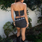 Embroidered Western Low Rise Mini Skirt