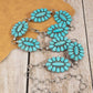 Western Assorted Color Concho Chain Belt: SBL