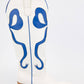 RUBY BOW SWIRLING PATTERNED WESTERN BOOTS: WHITE/ LIGHT BLUE / B12