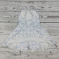 Flower Bow Print Girls Athletic Dresses