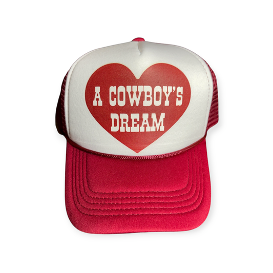 A Cowboys Dream Trucker Hat: Black/White