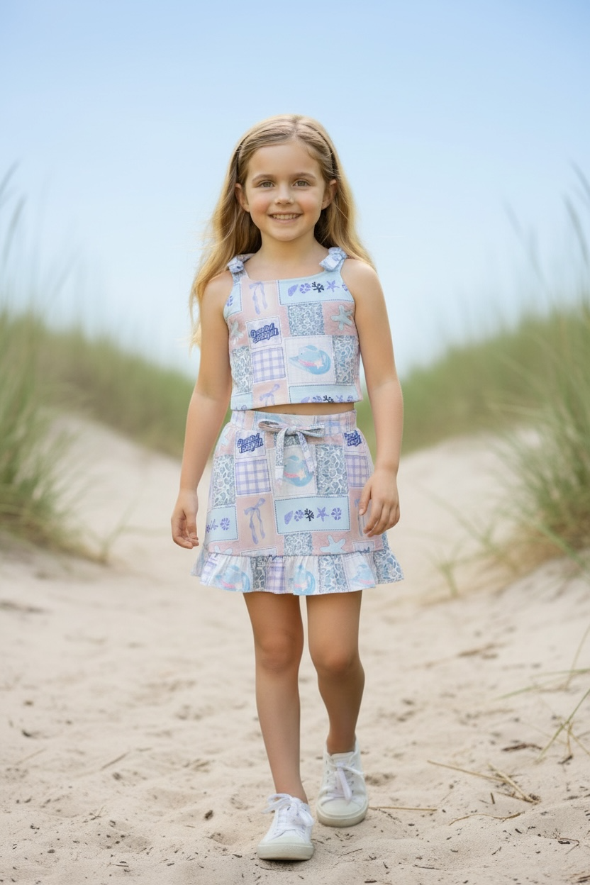 Coastal Cowgirl 2 piece girls outfit