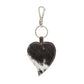 Heart's Love Key Fob in cow hide