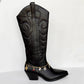 Western Boot Charm Wrap – Gold Chain with Cowgirl Charms: Saddle Up Set