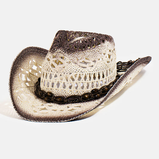 Braided Straw Fashion Western Cowboy Hat: DBR