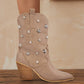 WEEKLY DEAL STAR STUD EMBELLISHED WESTERN BOOTS