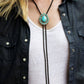 Western Bolo tie Necklace: TURQUOISE