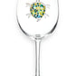 Sea Turtle Jeweled Stemmed Wine Glass