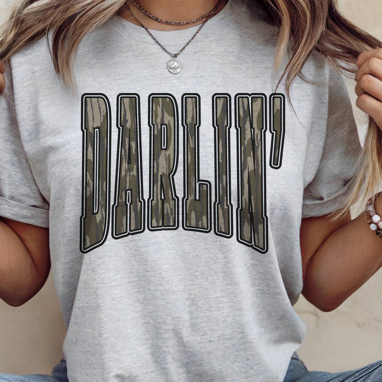 Camouflage Darlin Vintage camo Tee