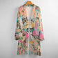 Baha Ranch Retro Pop Western Collage Lightweight Cardigan