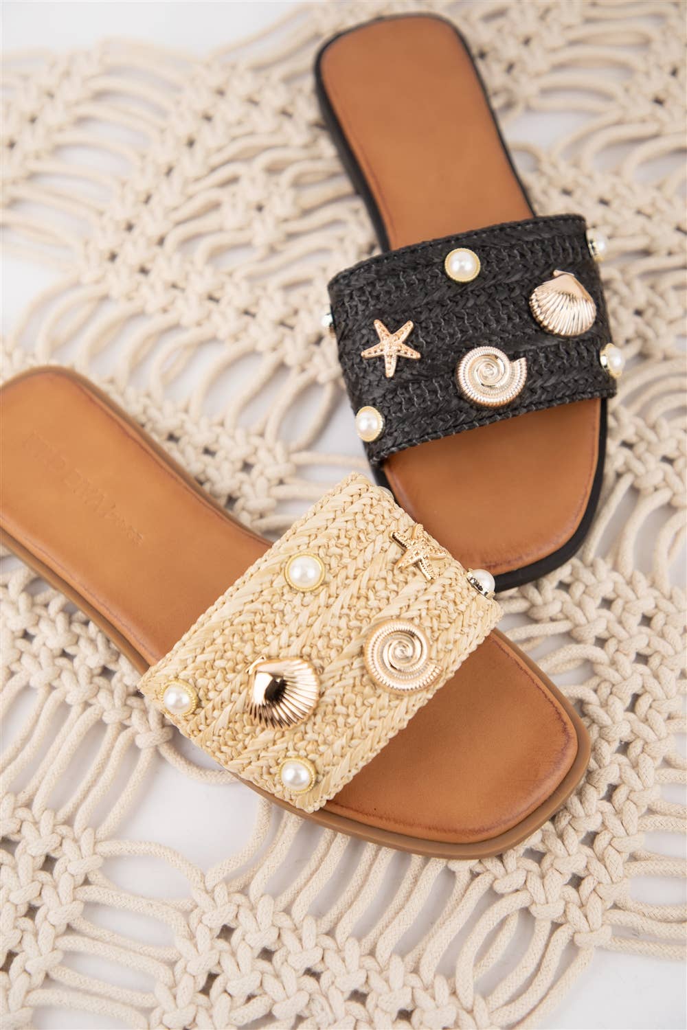 Coastal Charm Slide Sandals