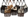 Cowhide Envelope Fringe Purse