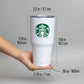 Custom Promotional Full Color Logo 30oz Tumbler : Light Pink