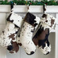 Cow Print Christmas Stocking: No Name Tag