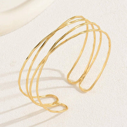 Multi-Layered Cross Simple Arm Cuff DPJAC16