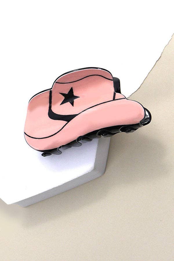 WESTERN COWGIRL BOOT HAIR CLAW CLIPS 40H569