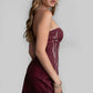 ARIZONA  Embroidered Western Strapless Bodycon Mini Dress