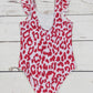 Pink Cheetah Printed Teen  Swimsuit