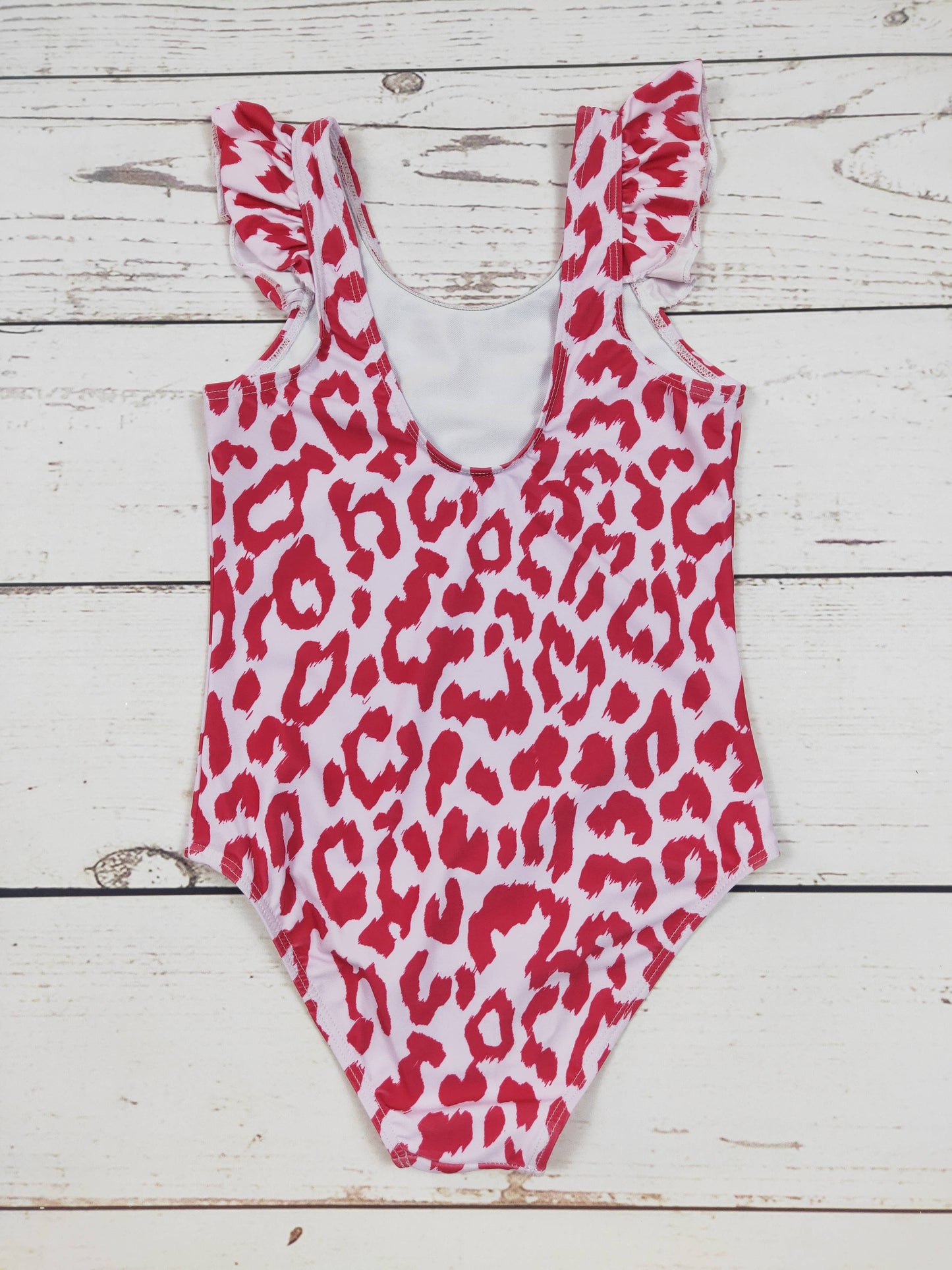 Pink Cheetah Printed Teen  Swimsuit