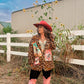 Baha Ranch Retro Pop Western Wild West Leopard Blazer