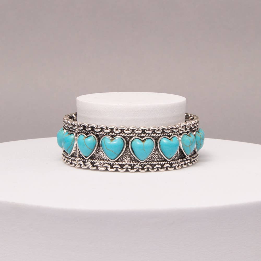Western Heart Stretch Bracelet