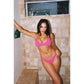 Wavy Muse Bikini Set: FUSCHIA