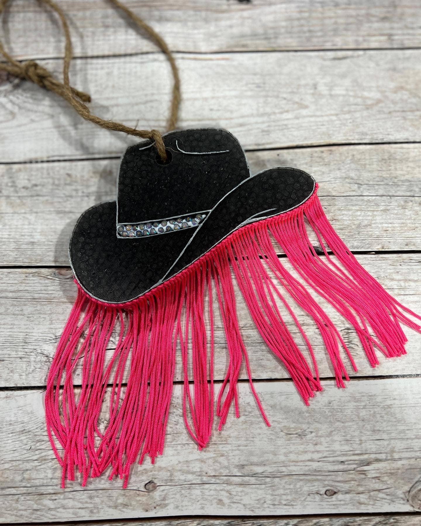 Cowboy Hat Western Flare Car Freshies: Girls Trip / With Fringe