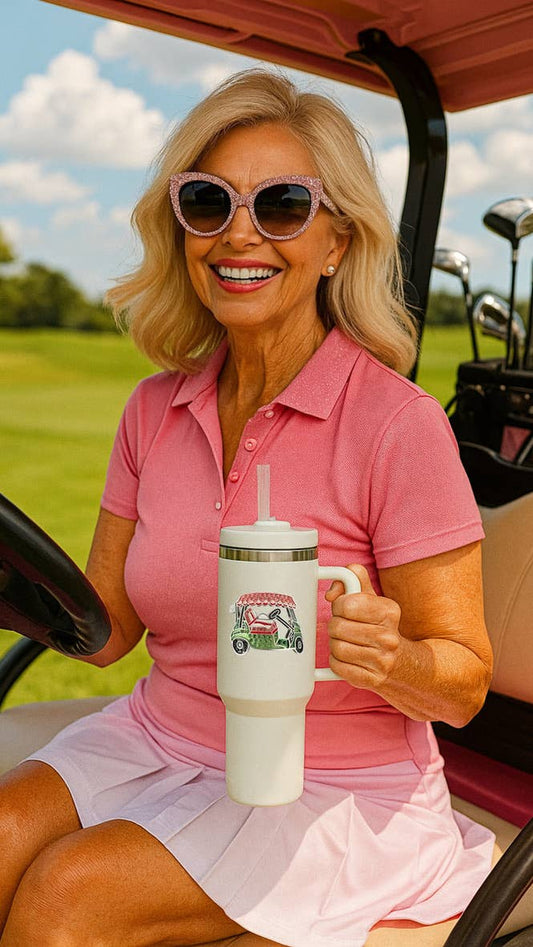 Golf Cart 40oz Tumbler