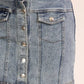 Stretchy Button Down Denim Skirt