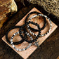 Timber Beads Western Skull Head Charm 5pcs Bracelet Set