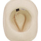 Blue Starfish Straw Coastal Cowgirl Hat: TAN / ONE SIZE