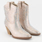 BEDAZZLED GLAM WESTERN ANKLE BOOTS