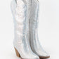 RHINESTONE JEWELED MID-CALF GLAM WESTERN BOOTS
