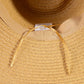 Beaded Braid sun Hat: