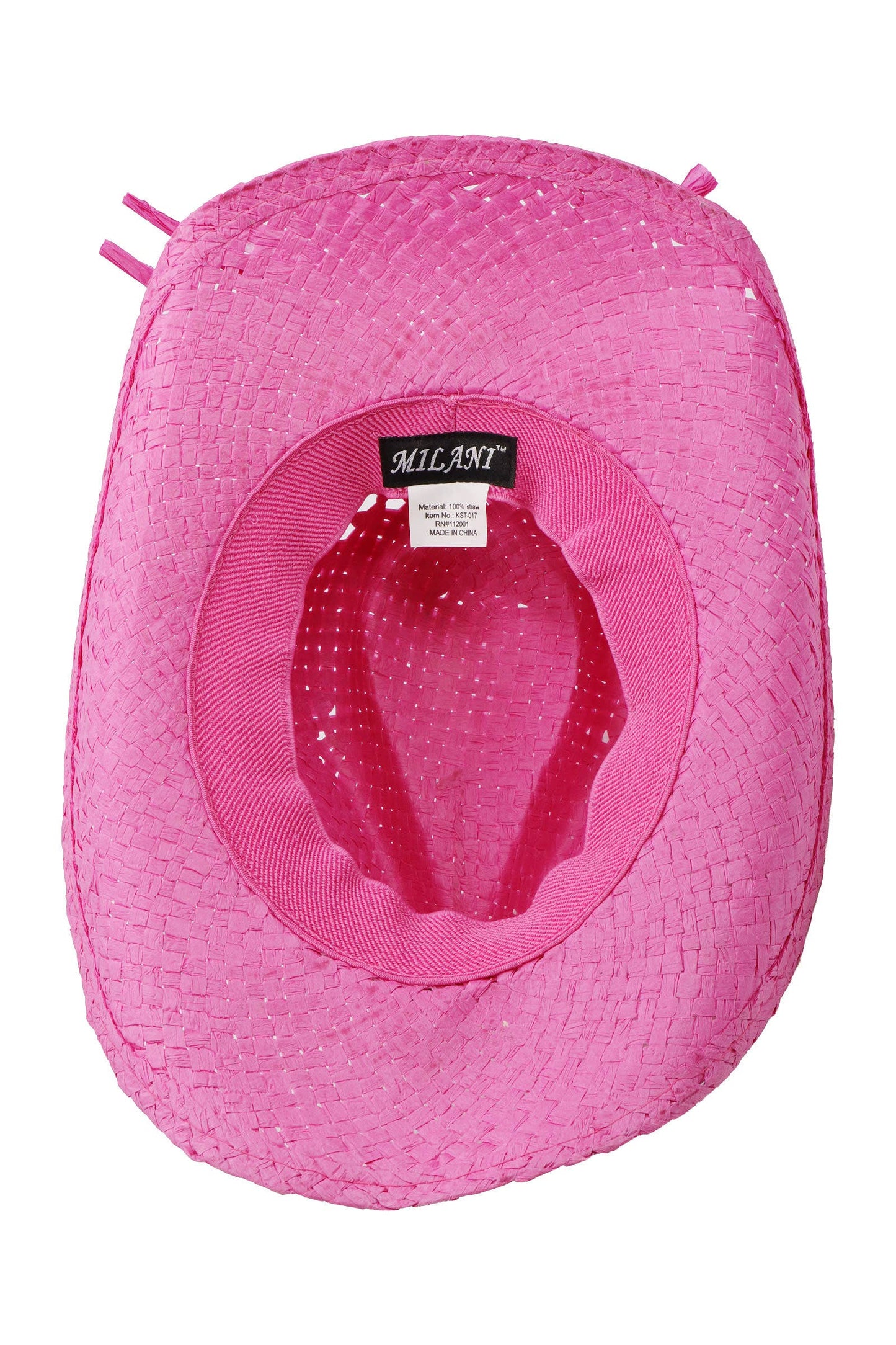 Kids Monochrome Straw Cowboy Hat