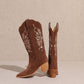 FLORA: TAUPE COWGIRL BOOT