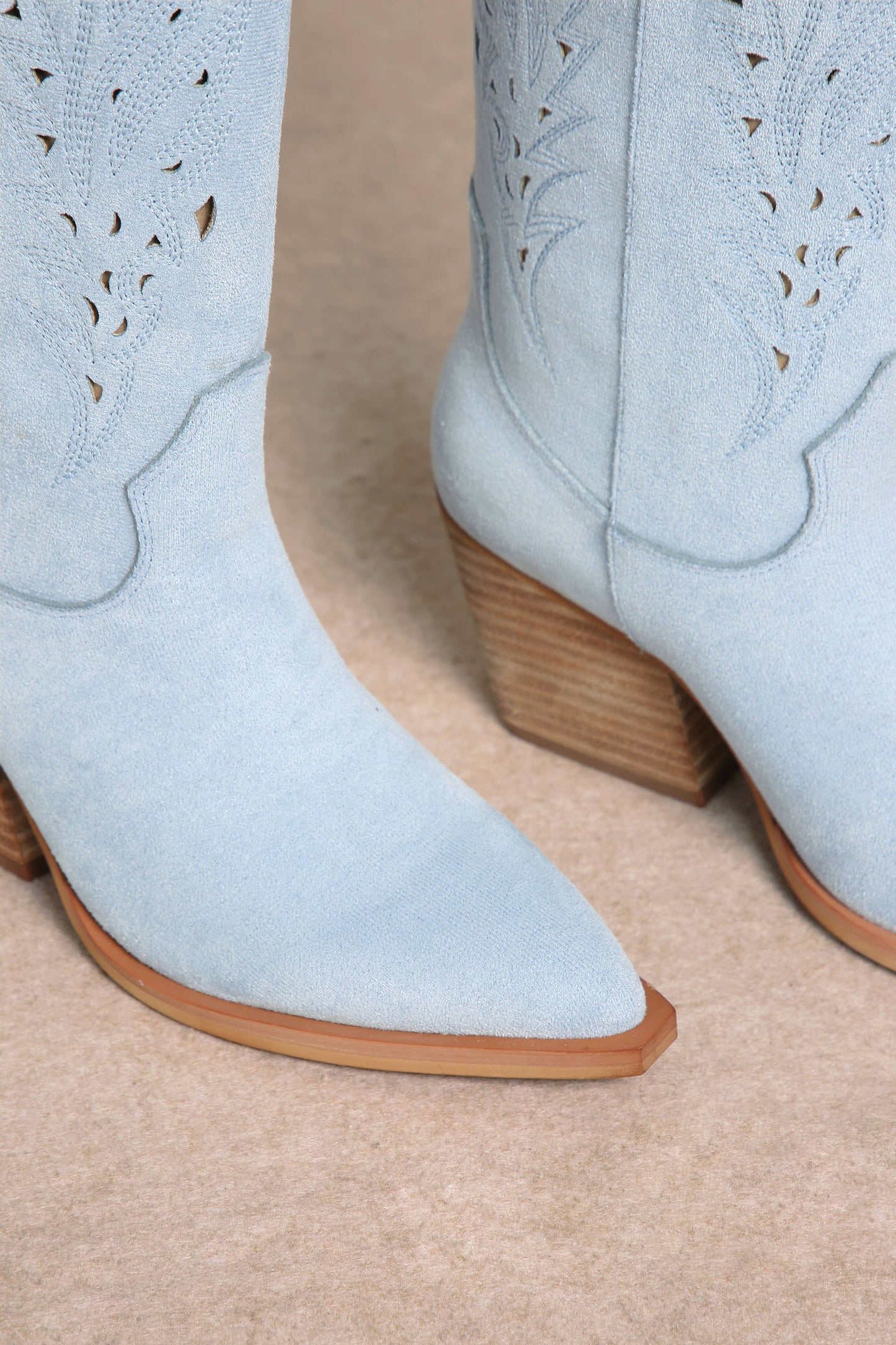 OLIVIA: Light Blue Cowgirl Boot
