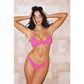 Wavy Muse Bikini Set: FUSCHIA