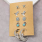 Assorted 5 Pair Western Earrings Set: G