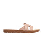 Cindy Rhinestone Crisscross Strap Slide Sandal